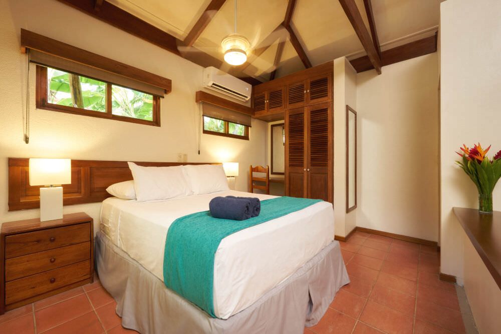 Bedroom in the BeachFront Bungalows